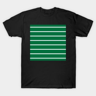 Narrow green and white stripes 4 T-Shirt